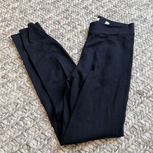 Vince Black Ponte Leggings Seam Back Size Small Minimalist